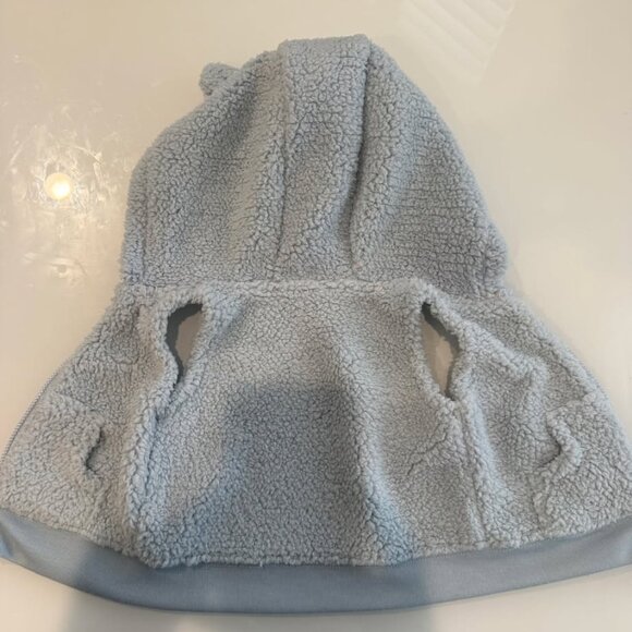 Baby Blue Sleeveless Hoodie (0-3M) - Picture 3 of 6